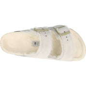 Birkenstock Arizona Shearling Antique White Sandals