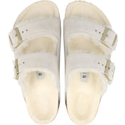 Birkenstock Arizona Shearling Antique White Sandals