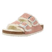 Birkenstock Arizona Pink Shearling Sandals