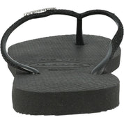 Havaianas Slim Glitter Black Flip Flops