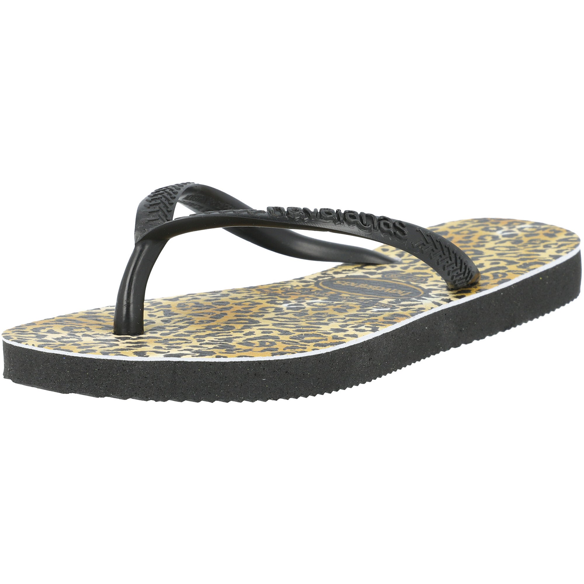 Havaianas Kids Slim Leopard Black Flip Flops