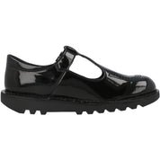 Kickers Kick T Vegan J Black School Shoes