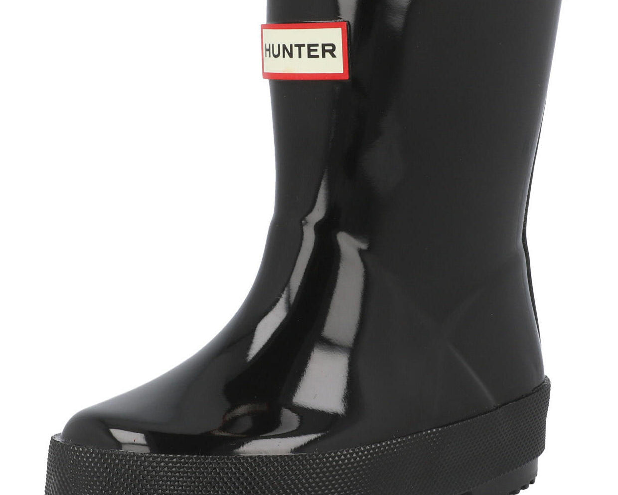 Hunter Kids First Gloss Black Wellington Boots