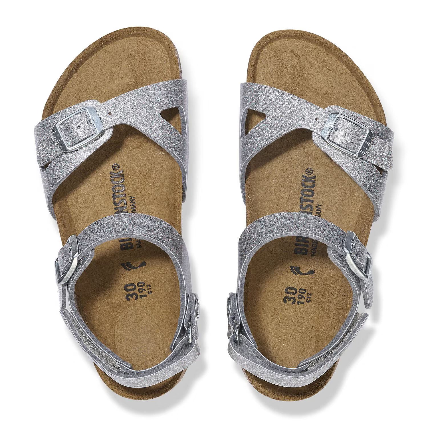 Birkenstock Rio Kids Sparkling Light Silver 1029477
