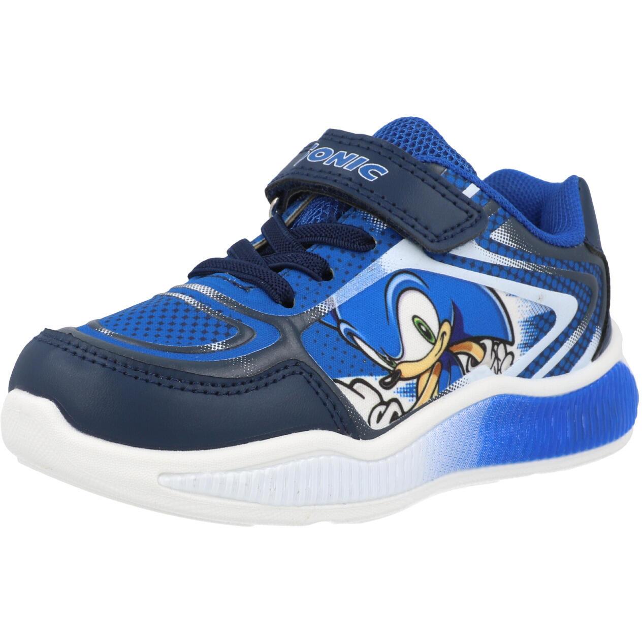 Sonic the Hedgehog Emboss Lights Trainer Blue GTI30050