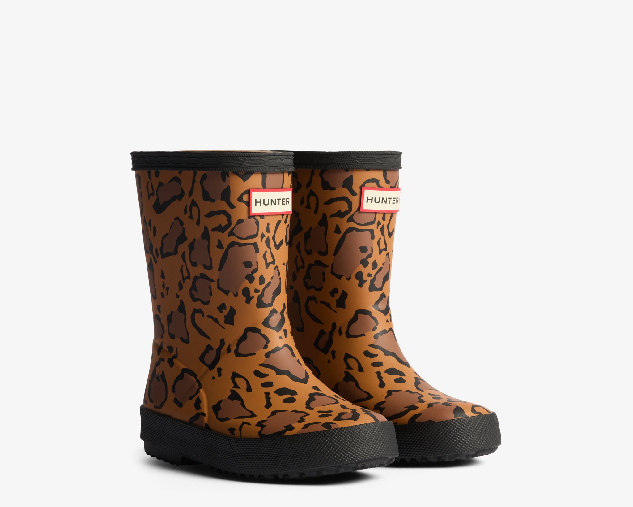 Hunter Kids First Leopard Print Boot Leopard HFRK0043252RTS