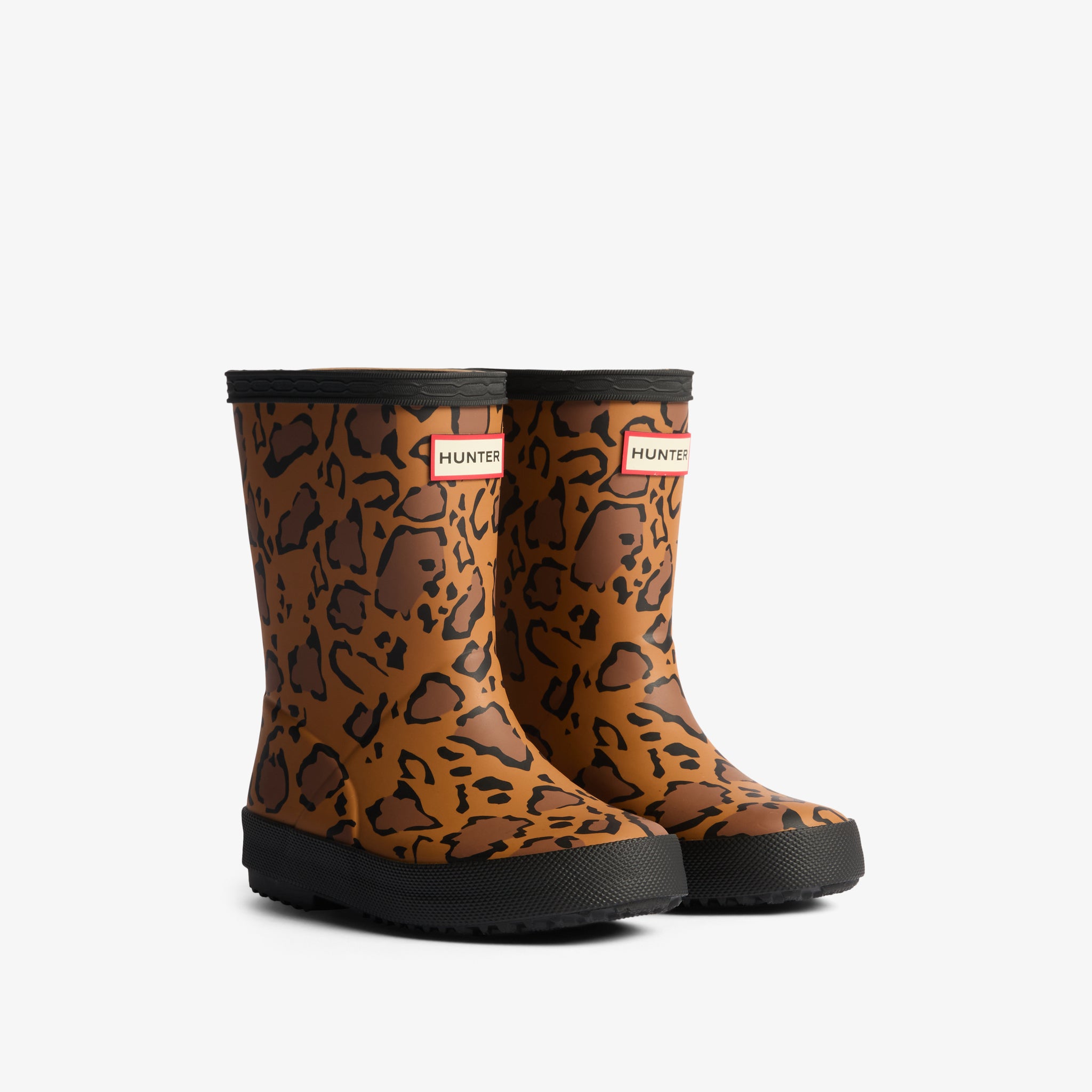 Hunter Kids First Leopard Print Boot Leopard HFRK0043252RTS