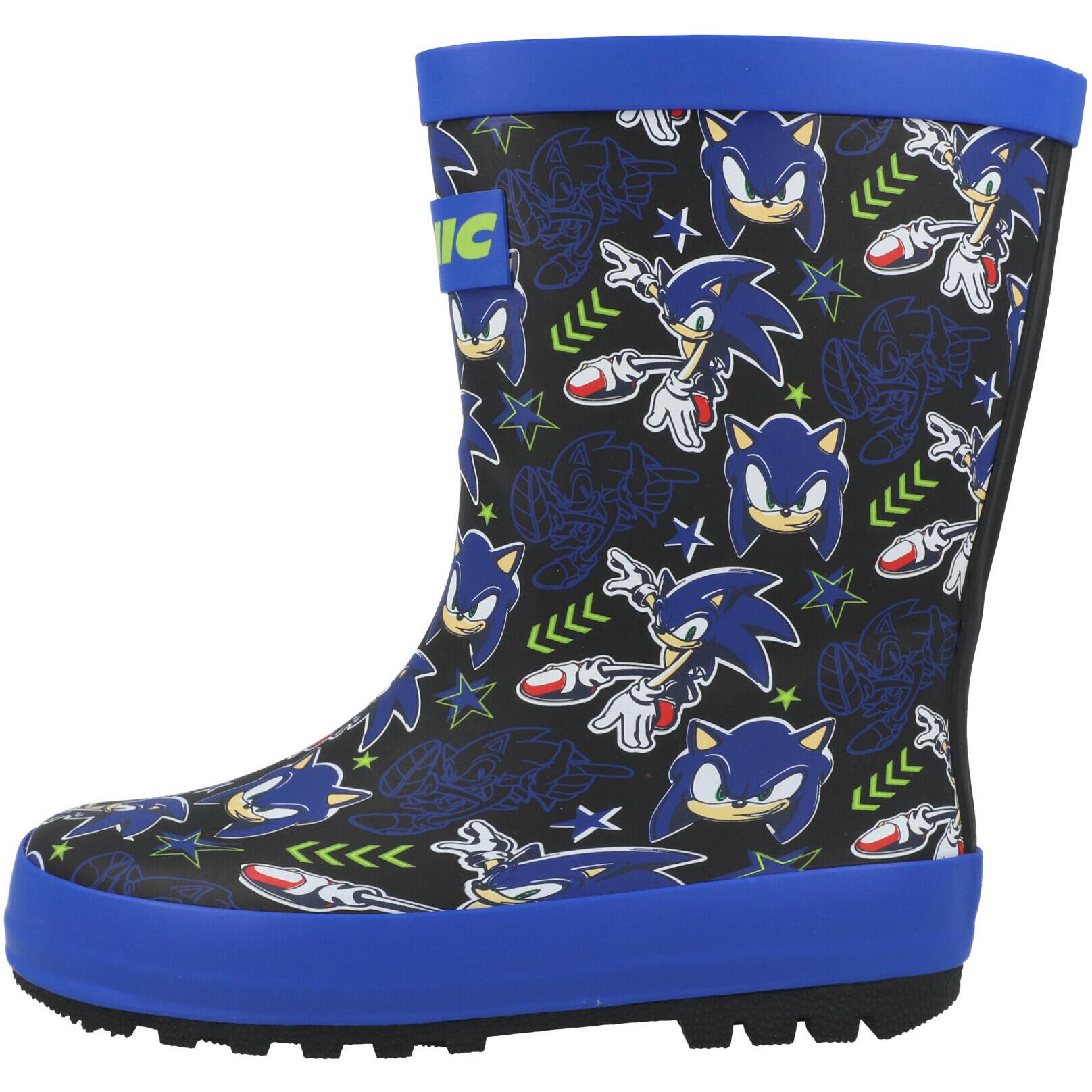 Sonic the Hedgehog Aiden Rubber Welly Black GUV30947