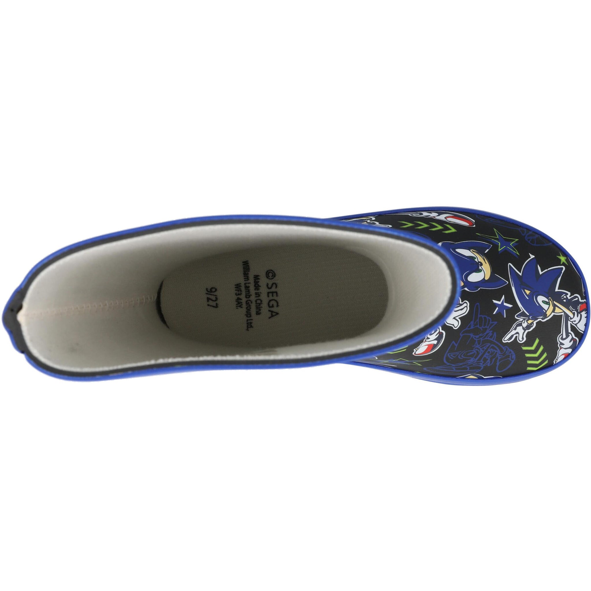 Sonic the Hedgehog Aiden Rubber Welly Black GUV30947