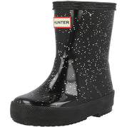 Hunter Kids First Giant Glitter Boot Black HFRK0038252BLK