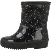 Hunter Kids First Giant Glitter Boot Black HFRK0038252BLK