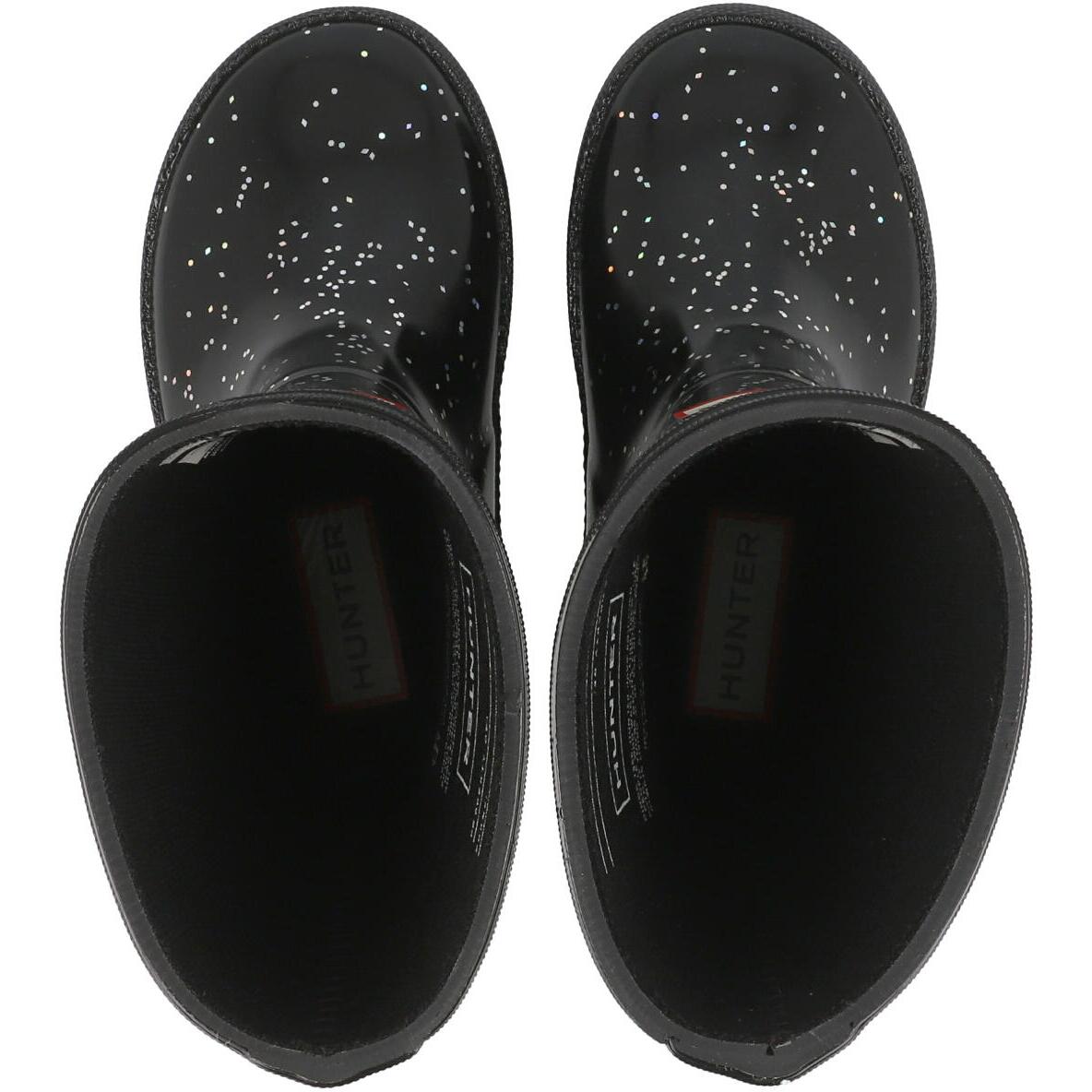 Hunter Kids First Giant Glitter Boot Black HFRK0038252BLK