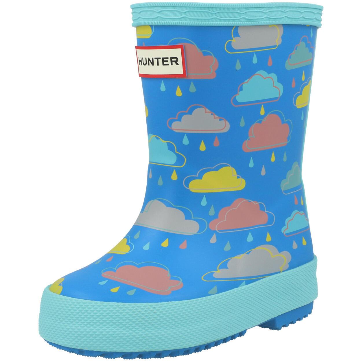 Hunter Kids First Rain Cloud Print Boot Rain Cloud HFRK0040252RC