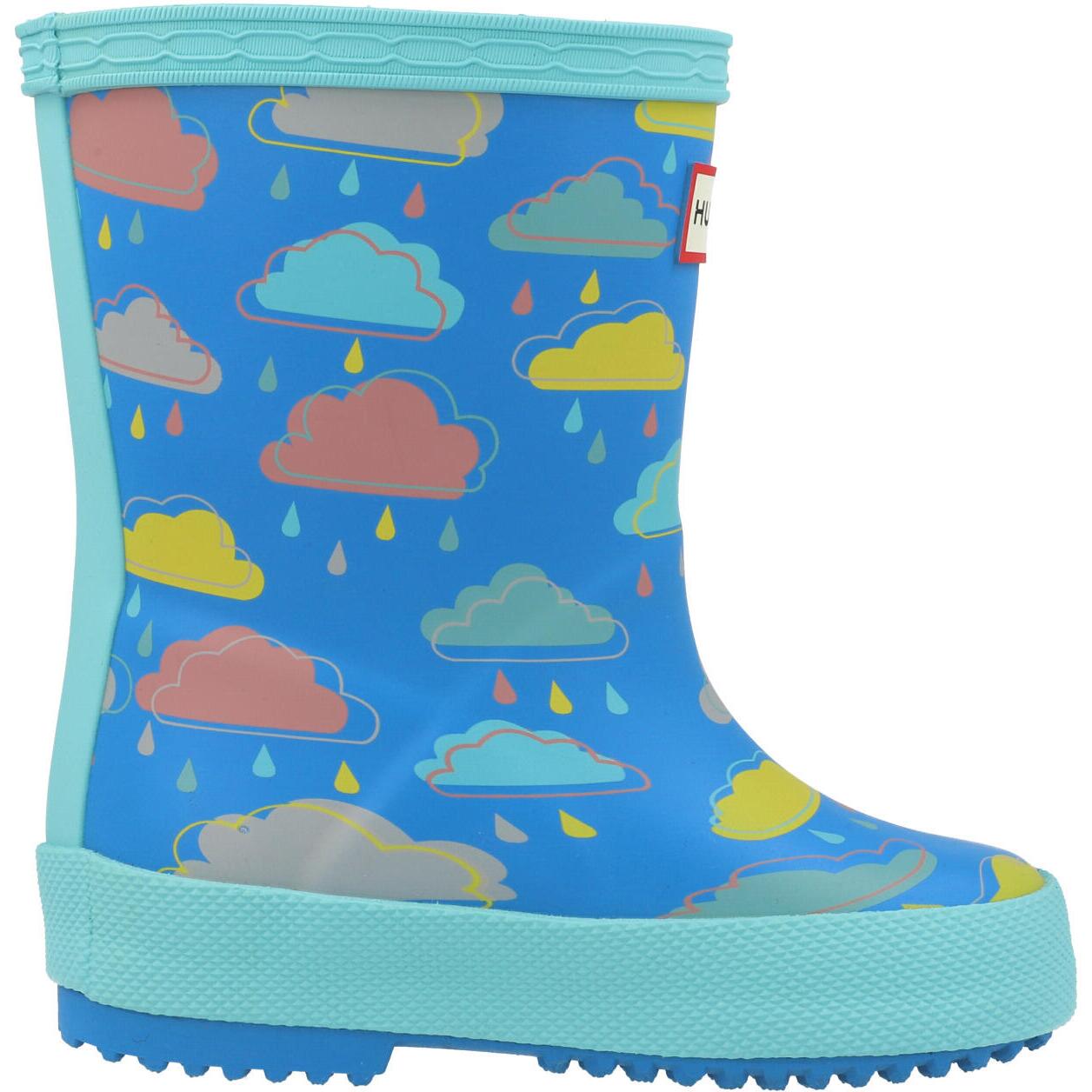 Hunter Kids First Rain Cloud Print Boot Rain Cloud HFRK0040252RC