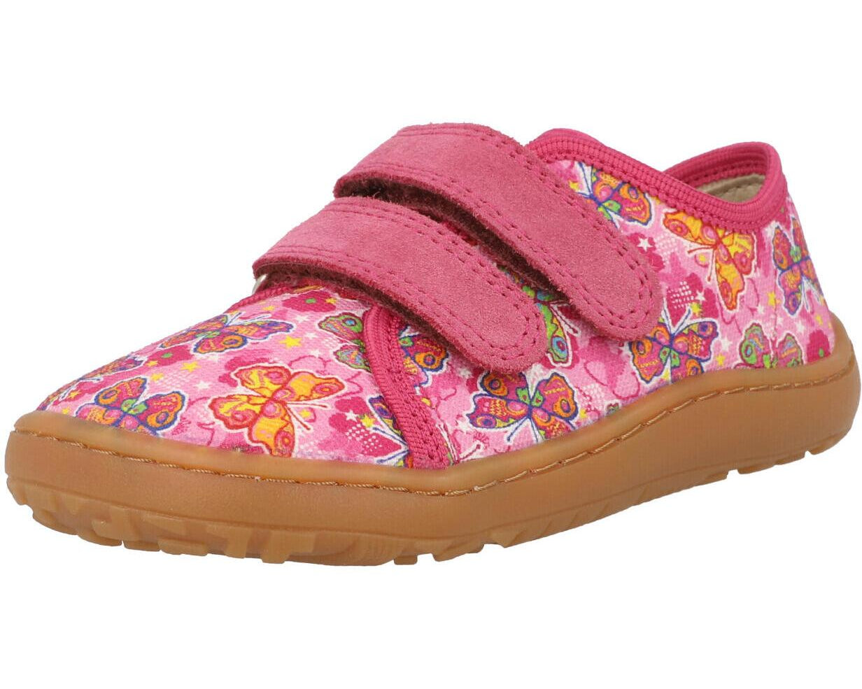 Froddo Barefoot Canvas Fuschia Butterfly G170044011