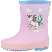Hunter Kids First Unicorn Print Boot Blue Frost/Parfait Pink HFRK0008261FF