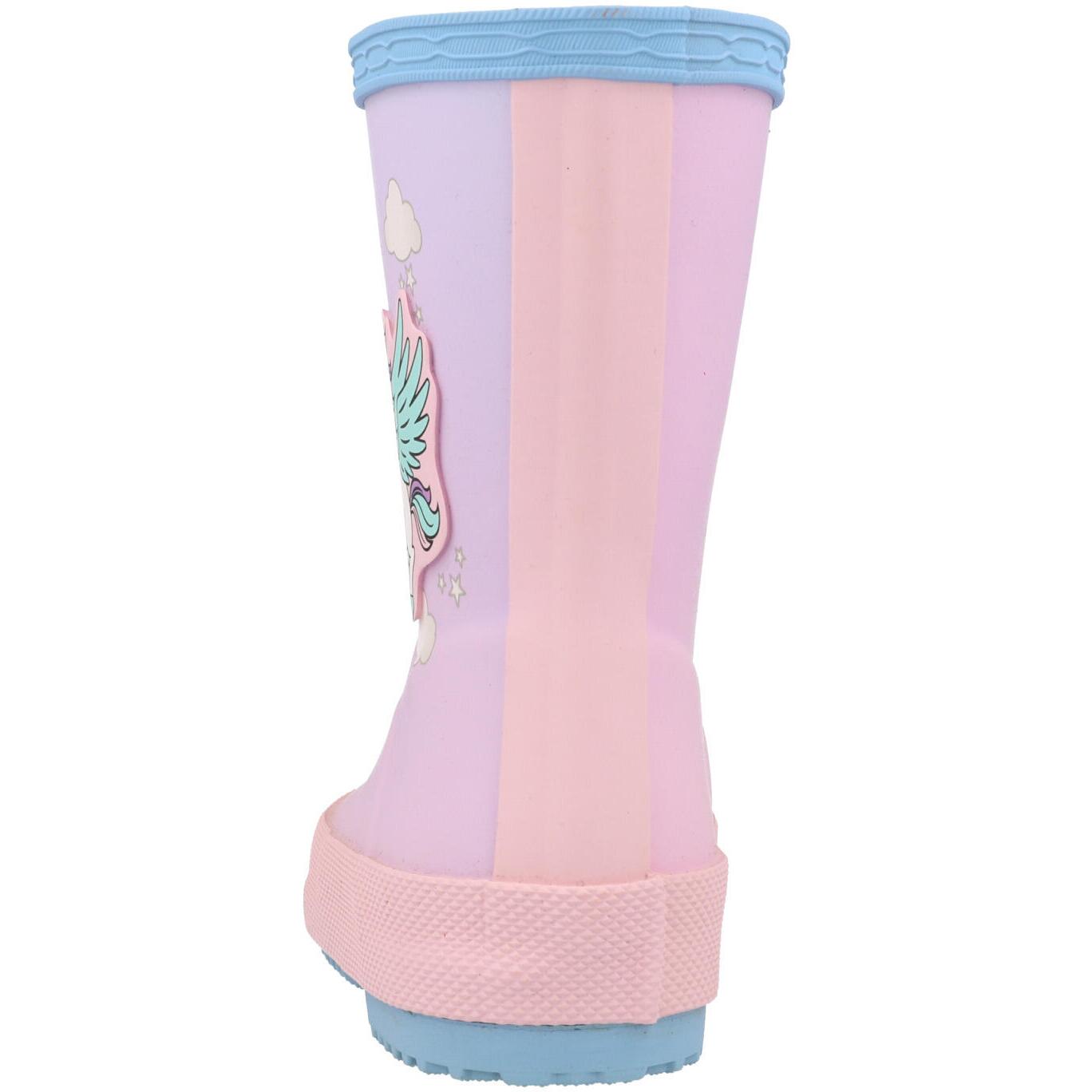 Hunter Kids First Unicorn Print Boot Blue Frost/Parfait Pink HFRK0008261FF