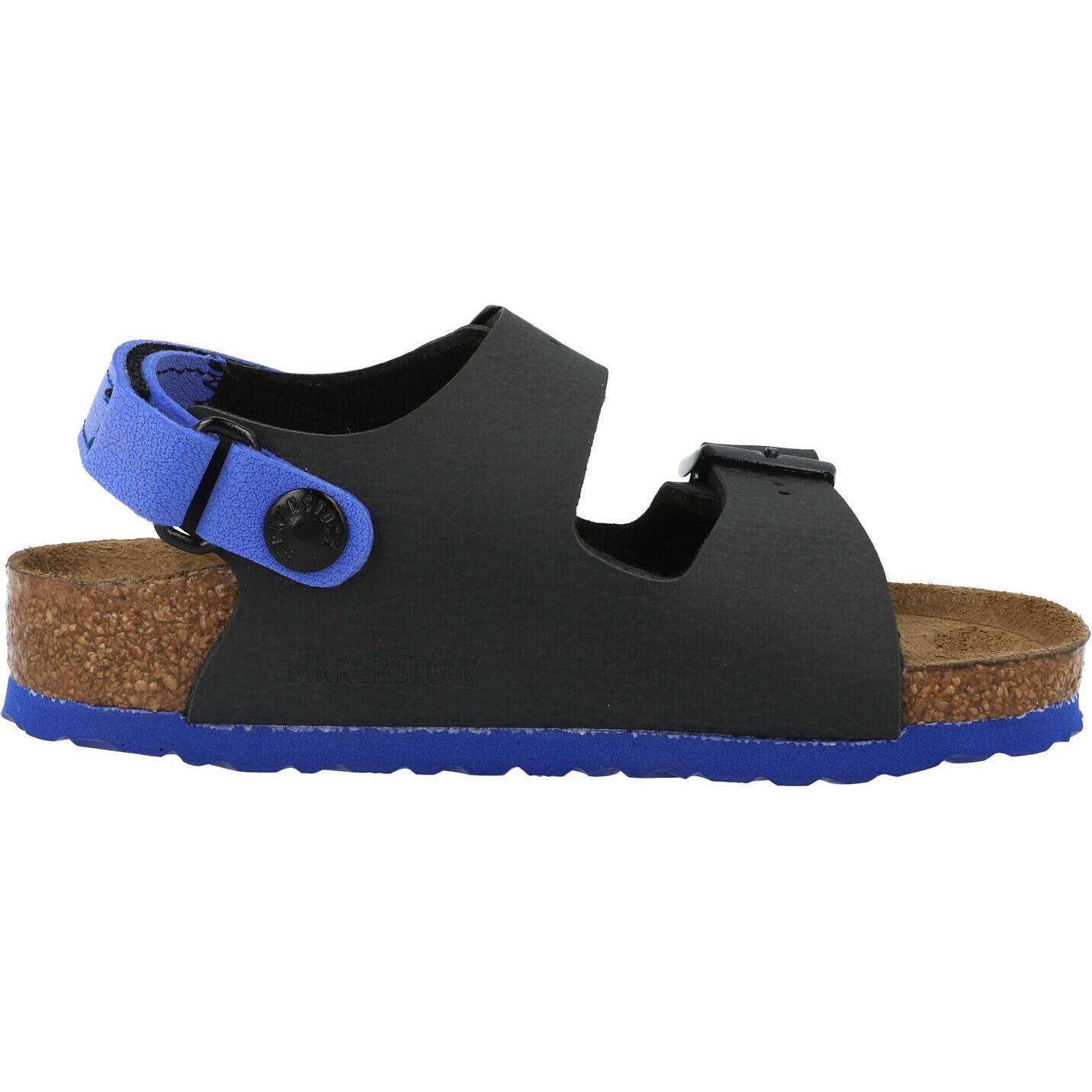 Birkenstock Milano Ankle Strap Kids Black/Ultra Blue 1029469