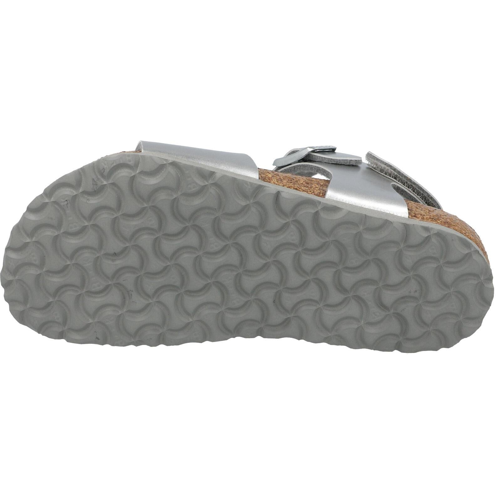 Birkenstock Rio Plain Flowers Kids Electric Metallic Silver 1031702