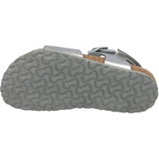 Birkenstock Rio Plain Flowers Kids Electric Metallic Silver 1031702