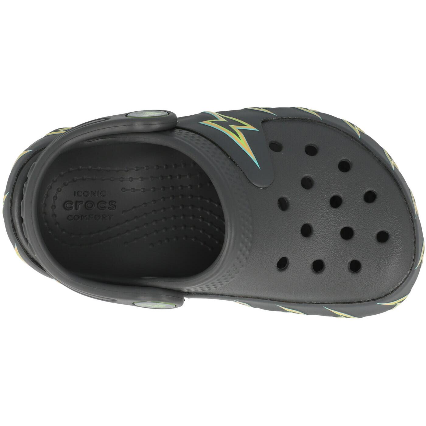 Crocs Kids Classic Bolt Lights Clog T Carbon 2131860YK