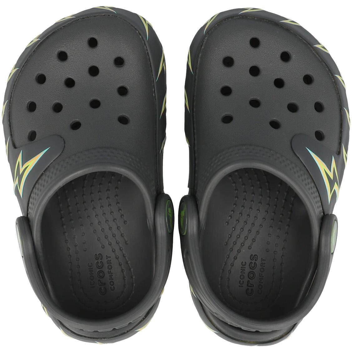 Crocs Kids Classic Bolt Lights Clog T Carbon 2131860YK