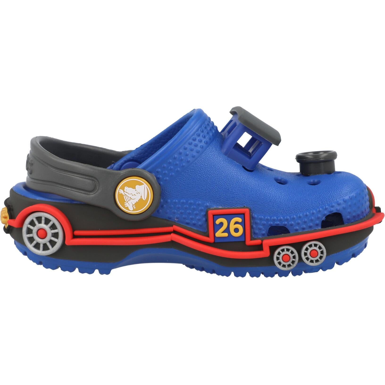Crocs Kids Classic IAM Train Clog T Blue Bolt/Carbon 2131875ED