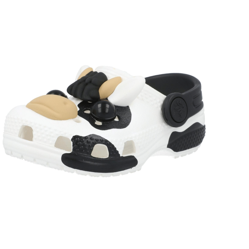 Crocs Kids Classic IAM Cow Clog T White 212902100