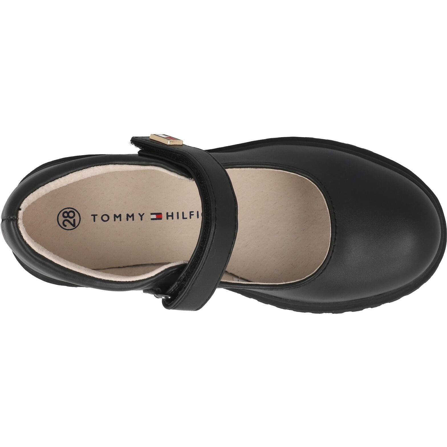 Tommy Hilfiger Ballerina Black School Shoes