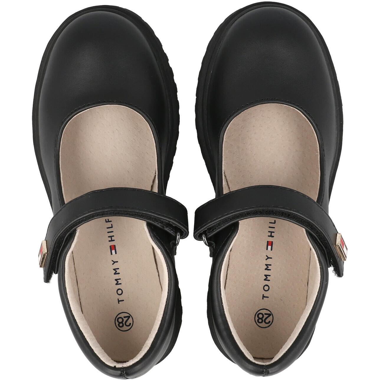 Tommy Hilfiger Ballerina Black School Shoes